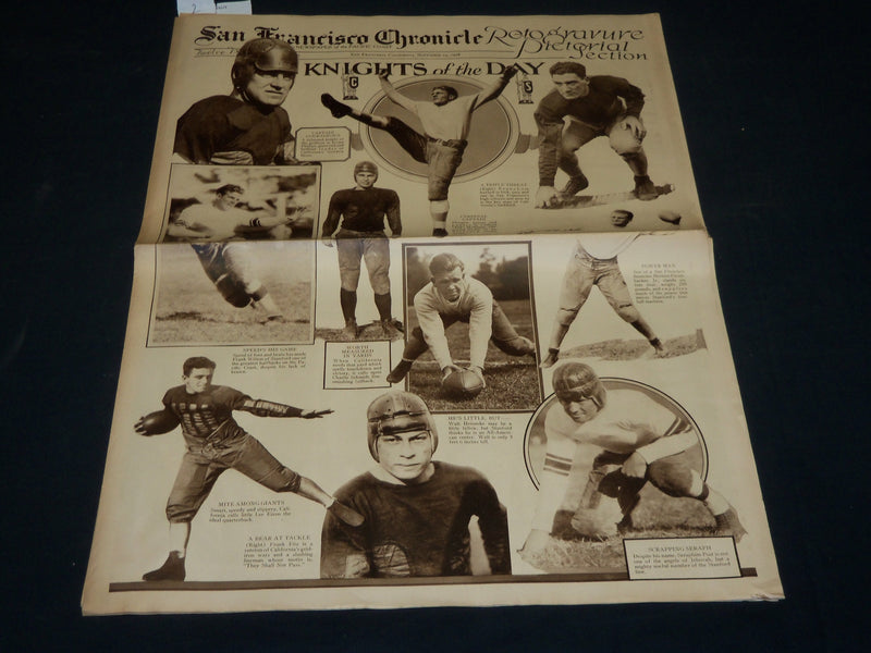 1928 NOVEMBER 25 SAN FRANCISCO CHRONICLE ROTO SECTION - FOOTBALL - NP 5108