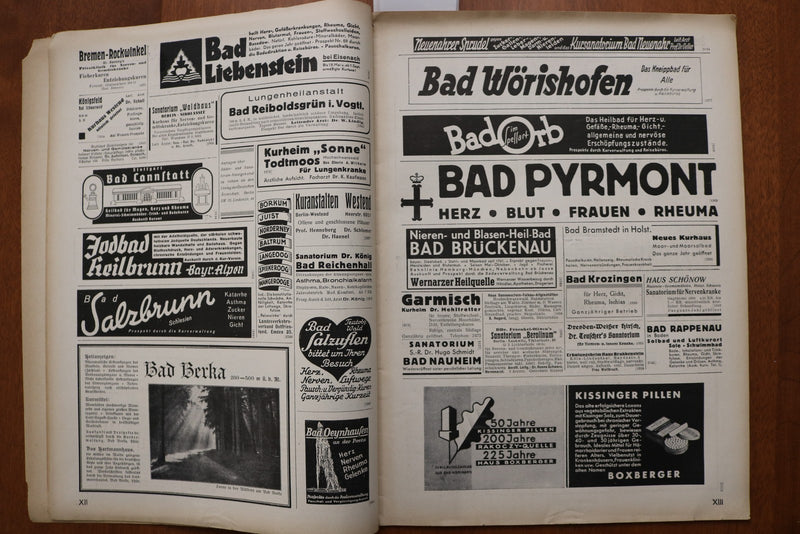 1936 APRIL 18 DEUTSCHES ARZTEBLATT SOFTCOVER BOOK - GERMAN TEXT - K 3162