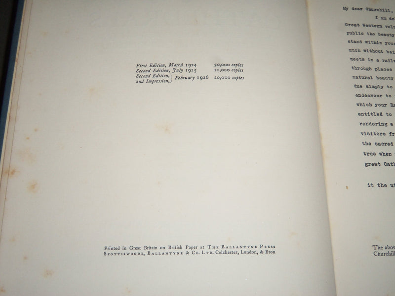 1926 CATHEDRALS HARDCOVER BOOK W/ 74 ILLUSTRATIONS - MAP - KD 4465