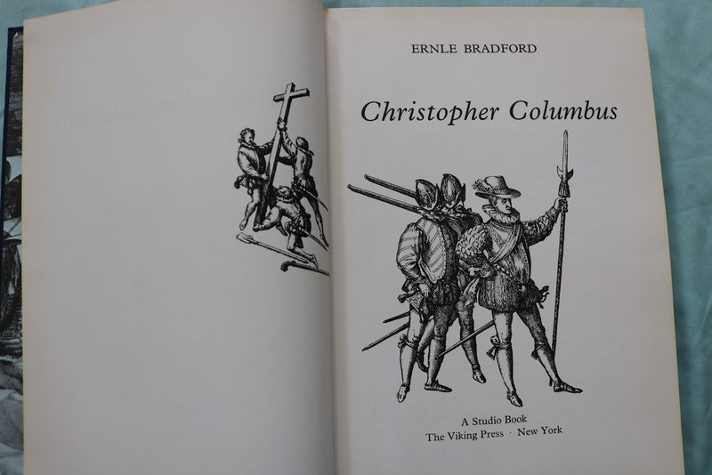 1973 CHRISTOPHER COLUMBUS HARDCOVER BOOK BY ERNLE BRADFORD - KD 9664