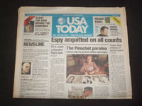 1998 DECEMBER 3 USA TODAY NEWSPAPER -MIKE ESPY ACQUITTED ON ALL COUNTS - NP 7973
