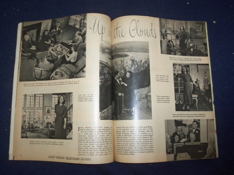 1949 AUGUST RADIO MIRROR AND TELEVISION MAGAZINE - ROSEMARY & FAMILY - SP 4781Y