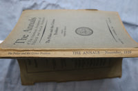 1929 NOVEMBER THE ANNALS - POLICE AND THE CRIME PROBLEM SOFTCOVER BOOK - K 3201