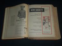 1962-1963 NEW SOCIETY SOCIAL SCIENCE WEEKLY MAGAZINE VOLUME 1- 39 ISSUES - R 157