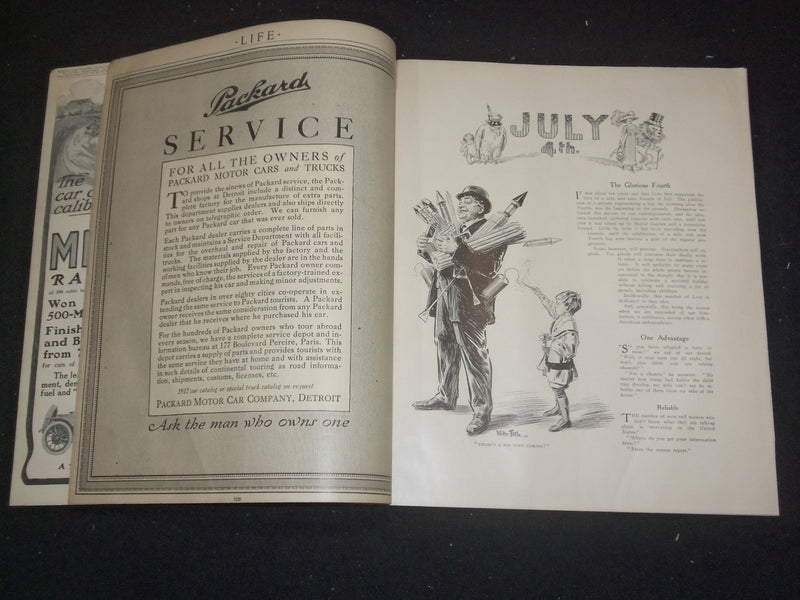 1911 JUNE 29 LIFE MAGAZINE - FOURTH OF JULY NUMBER - ST 6458