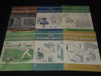 1945-1960 THE WELFARE BULLETIN MAGAZINE LOT OF 24 ISSUES - O 3782