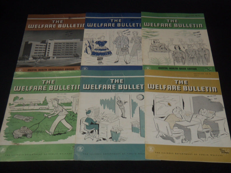 1945-1960 THE WELFARE BULLETIN MAGAZINE LOT OF 24 ISSUES - O 3782