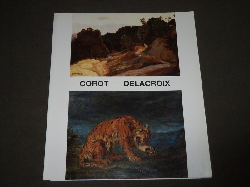 1986 COROT - DELACROIX SOFTCOVER ART CATALOG - GREAT PRINTS - KD 5068