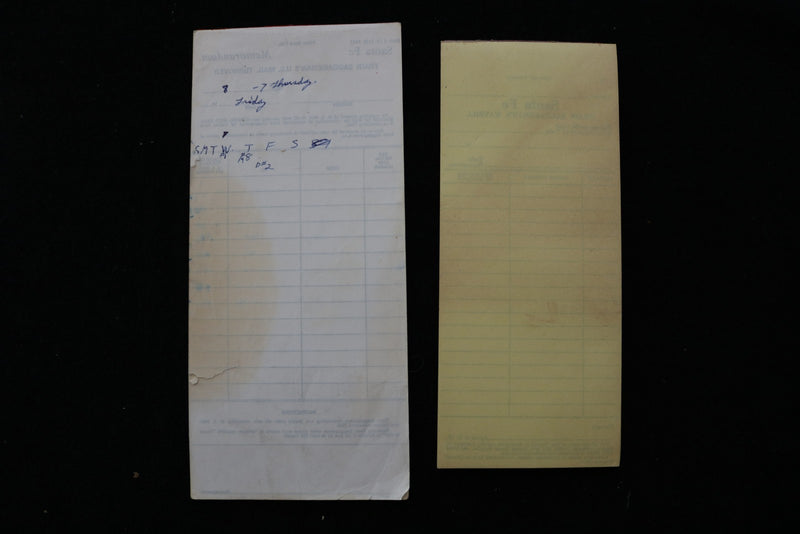 SANTA FE TRAIN BAGGAGEMAN'S EPHEMERA LOT - 2 PADS - K 3084