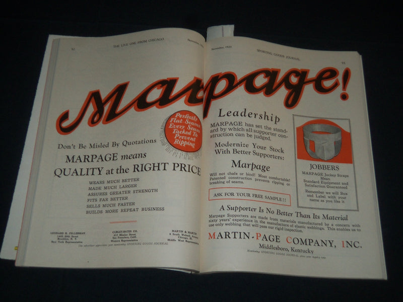 1925 NOVEMBER THE SPORTING GOODS DEALER MAGAZINE - GREAT PHOTOS & ADS - J 3908