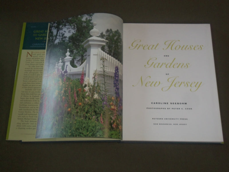 2003 GREAT HOUSES AND GARDENS OF NEW JERSEY BY CAROLINE SEEBOHM - I 1407