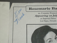 ASSORTED ENTERTAINER 8 X 10 AUTOGRAPHED PHOTOS - LOT OF 6 - J 4078