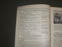 1923 APRIL ST. NICHOLAS MAGAZINE - ILLUSTRATIONS, STORIES & ADS - B 4628