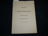 1929 JUNE 17 SMITH COLLEGE 51ST COMMENCEMENT PROGRAM - J 6638
