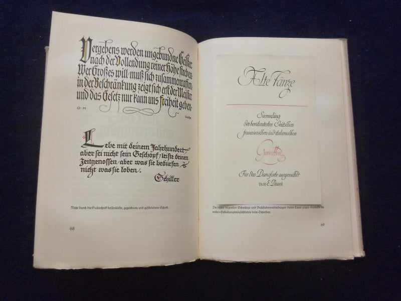 1949 UBER SCHONBEIT VON SCHRIFT UND DRUCT HARDCOVER BOOK -DR. KLINGSPOR- KD 8313