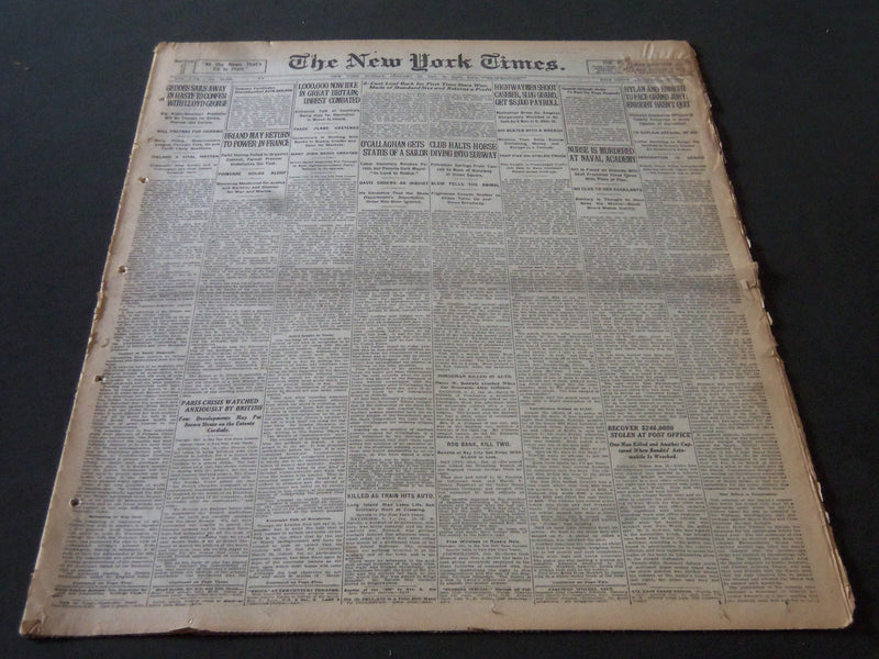 1921 JAN 16 NEW YORK TIMES - 5 CENT LOAF BACK - FIRST TIME SINCE WAR - NT 6128