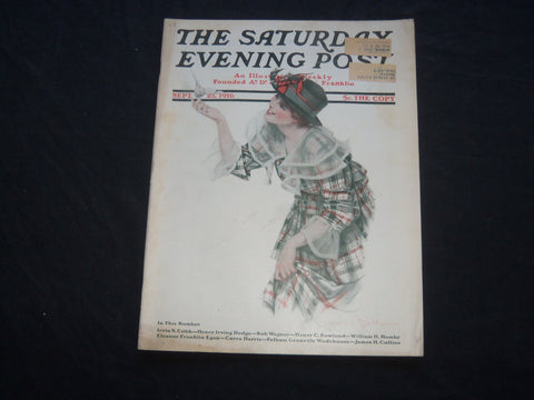 1916 SEPTEMBER 23 THE SATURDAY EVENING POST MAGAZINE - ILLUSTRATED COVER -SP 744