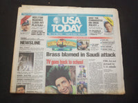 1996 SEPTEMBER 17 USA TODAY NEWSPAPER - BRASS BLAMED IN SAUDI ATTACK - NP 7830