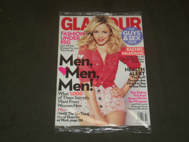 2012 FEBRUARY GLAMOUR MAGAZINE - RACHEL MCADAMS COVER - B 3210