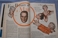 1933 FEBRUARY COSMOPOLITAN MAGAZINE -HARRISON FISHER COVER- GREAT ADS - ST 1001V