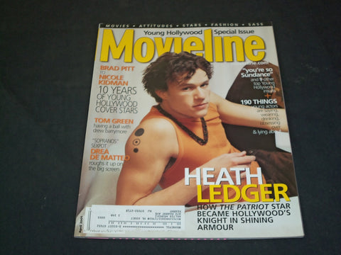 2001 APRIL MOVIELINE MAGAZINE - HEATH LEDGER - SP 6449