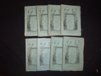 1868 PUTNAM'S MONTHLY MAGAZINE - LOT OF 8 ISSUES - WR 1162