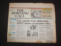 1990 AUG 28 MORNING CALL NEWSPAPER-ALLENTOWN, PA-U.S. EXPELS IRAQI DIPL -NP 8271