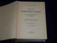 1906 A. L. A. PORTRAIT INDEX EDITED BY WILLIAM LANE & NINA BROWNE BOOK - KD 1925