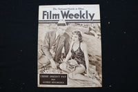 1938 APR 30 FILM WEEKLY MAGAZINE - GARY COOPER-CLAUDETTE COLBERT COVER - E 25182