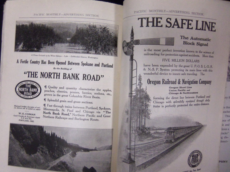 1911 JAN THE PACIFIC MONTHLY MAGAZINE-NICE COVER, STORIES, PHOTOS & ADS-ST 3335