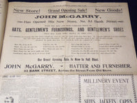 1898 APRIL 12 MORNING TELEGRAPH NEWSPAPER - MCKINLEY'S VIEWS ON MAINE - NP 2152A