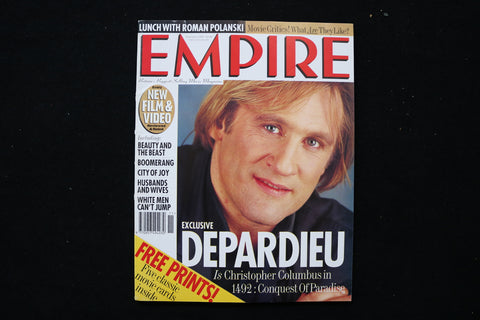 1992 NOVEMBER EMPIRE MAGAZINE - GERARD DEPARDIEU COVER - E 24126