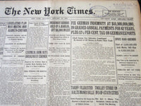 1921 JANUARY 29 NEW YORK TIMES - GERMAN INDEMNITY $5,500,000,000 - NT 5508
