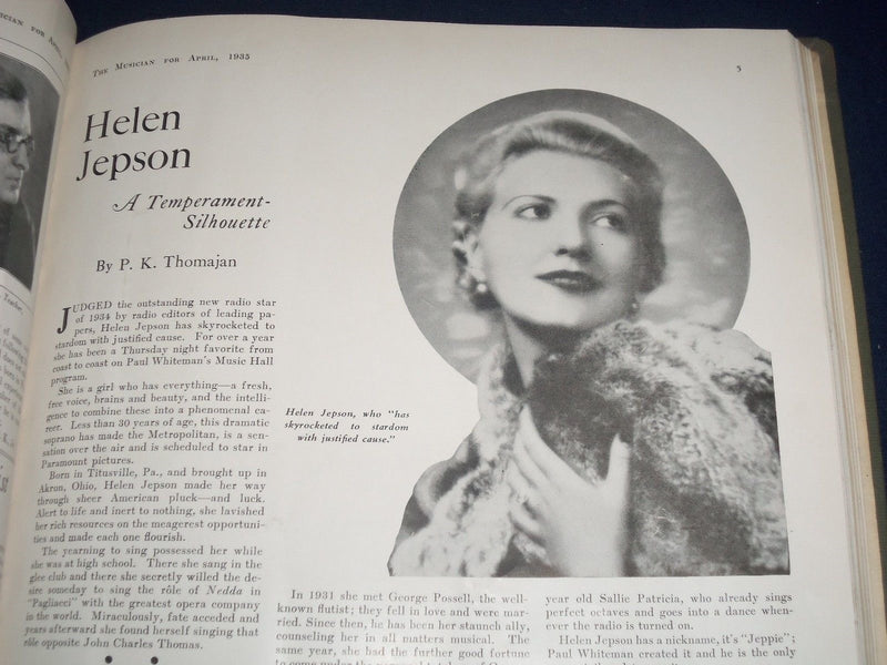 1935 JANUARY-DECEMBER THE MUSICIAN BOUND VOL NO. 40 - GREAT PHOTOS/ADS - KD 1764