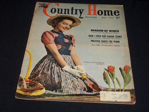 1939 MAY THE COUNTRY HOME MAGAZINE - FLOWER GARDENING FRONT COVER - E 5725