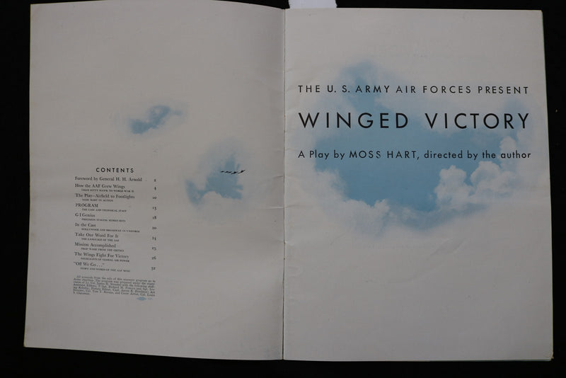 1940'S WINGED VICTORY PROGRAM - A PLAY BY MOSS HART - K 2828