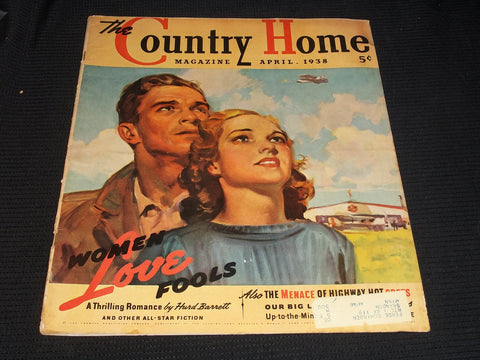 1938 APRIL THE COUNTRY HOME MAGAZINE - LOVE FOOLS FRONT COVER - E 5732