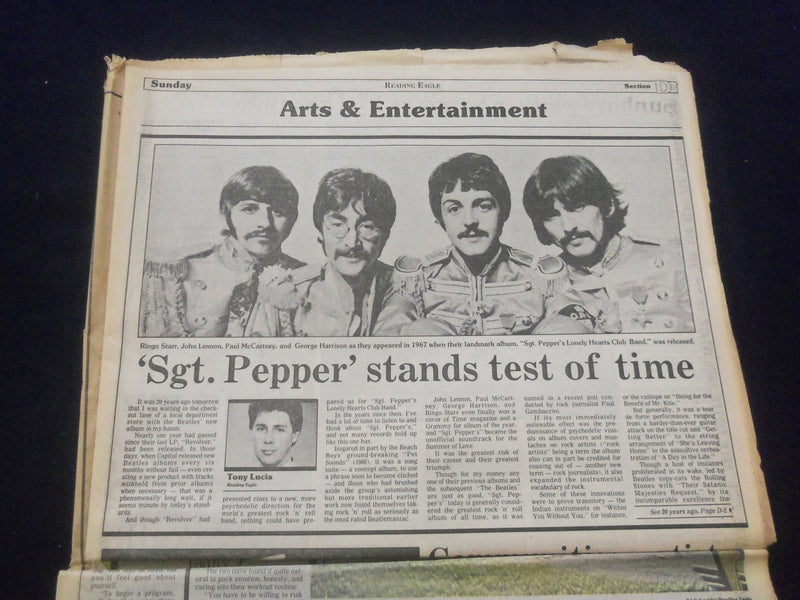 1987 MAY 31 READING EAGLE NEWSPAPER - READING, PA - KREMLIN FIRES 2 - NP 6106