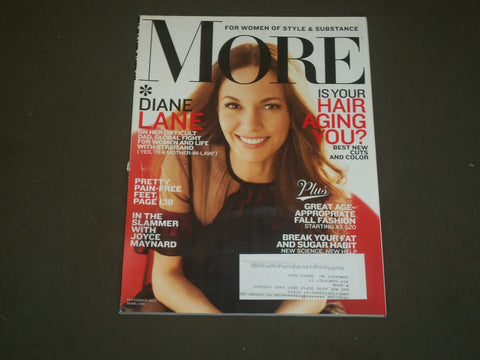 2012 SEPTEMBER MORE MAGAZINE - DIANE LANE COVER - B 2329