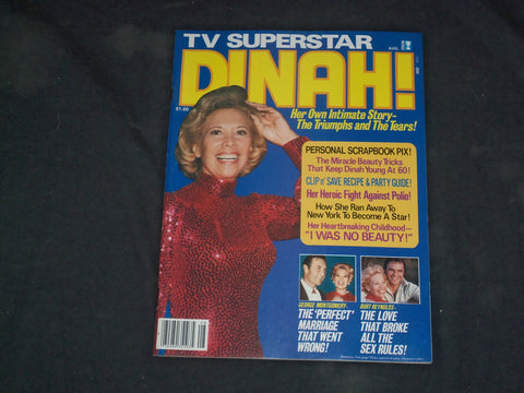 1977 AUGUST TV SUPERSTAR DINAH MAGAZINE - DINAH SHORE COVER - CW 1105