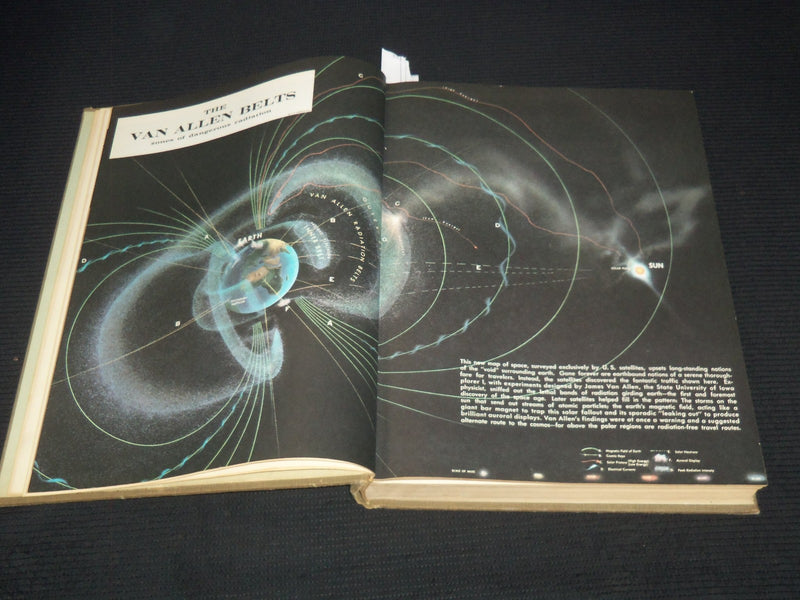 1962 HAMMOND AMBASSADOR WORLD ATLAS HARDCOVER BOOK - COLOR MAPS - KD 3350F