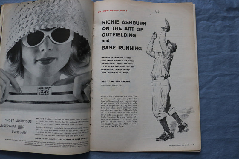 1958 MAY 19 SPORTS ILLUSTRATED MAGAZINE - BIG LEAGUE SECRETS 5 - ST 5506D