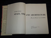 1949 SPACE TIME AND ARCHITECTURE HARDCOVER BOOK BY S. GIEDION - KD 4352G