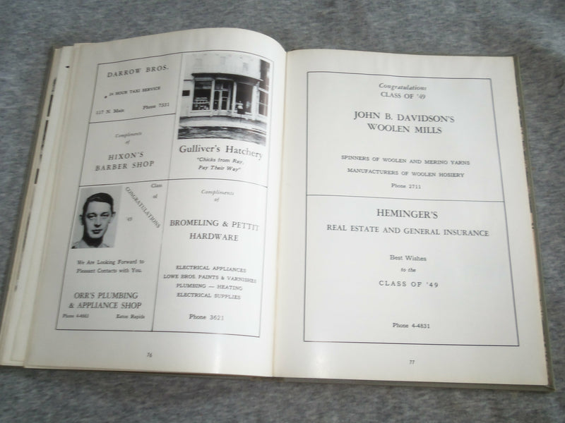1949 EATONIAN EATON RAPIDS HIGH SCHOOL YEARBOOK - EATON RAPIDS, MI - YB 2571
