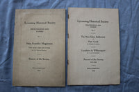 1919-1922 LYCOMING HISTORICAL SOCIETY PROCEEDINGS - LOT OF 4 - O 3864