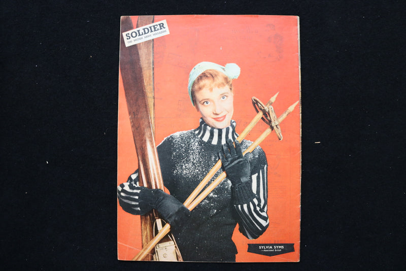 1958 JAN SOLDIER MAGAZINE - SYLVIA SYMS ON THE BACK COVER - E 24629
