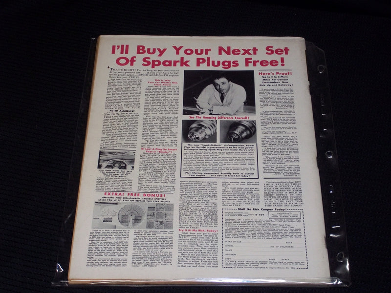 1956 SEPTEMBER SPEED AGE MAGAZINE - NICE RACING FRONT COVER - E 1960