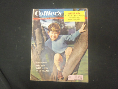 1955 JANUARY 7 COLLIER'S MAGAZINE- PRINCE CHARLES (AS A BOY) COVER - ST 4524