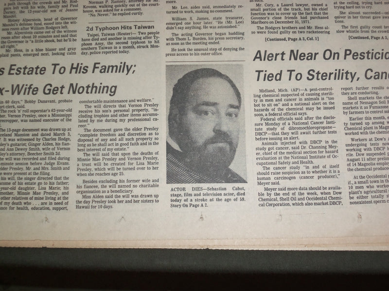 1977 AUGUST 23 THE BALTIMORE EVENING SUN - GOVERNOR MANDEL GUILTY - NP 2962