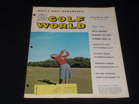 1967 NOVEMBER 3 GOLF WORLD MAGAZINE - MRS. FREDERIC PAFFARD FRONT COVER - E 7250